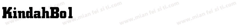 KindahBold Bold字体转换